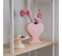 Vase à fleurs en céramique - Vase unique pour la maison, le bureau, la décoration de table, une pendaison de crémaillère, un festival - Rose