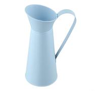Vase à fleurs en métal vintage, pichet à eau en fer rustique pour centre de table de mariage, décoration de table de ferme, pot de style antique ou seau de rangement pour fleurs et décoration de