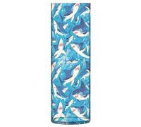 Vase à fleurs en plastique motif requins bleu eau 30 cm esthétique décoration d'intérieur vases pour bureau, cuisine, décoration de mariage