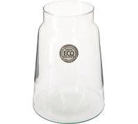 Vase à fleurs en verre clair H20cm Vase de table décoratif cylindrique