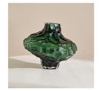 Vase à fleurs en verre transparent motif vallée pour décoration d'intérieur, centre de table, étagère pour plantes hydroponiques et fleurs artificielles