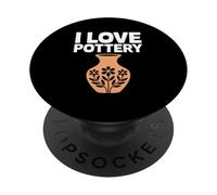 Vase à Fleurs I Love Pottery PopSockets PopGrip Adhésif