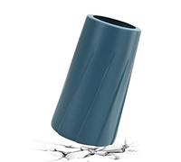 Vase à Fleurs incassable en Plastique Aspect céramique | Vase Moderne en Plastique Aspect céramique pour la Maison, Le Bureau, la décoration, la Table, Bleu, Blanc