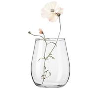 Vase à Fleurs KROSNO | 22 cm | Idéal pour la Maison et Le Restaurant | Lavable au Lave-Vaisselle | Verre en Cristal | sans Plomb