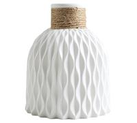 Vase à fleurs moderne pour la maison - Système de design artistique texturé, structure élégante, construction en céramique décorative durable, accessoire décoratif de table compact | Petit vase pour