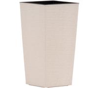 Vase À Fleurs NIZZA GROOVE Crème 25x25x46,5 Cm