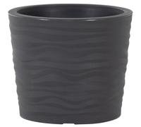 Vase À Fleurs Pot De Fleurs Pot De Plantation ECO MADRID 35 Noir Ø 35 X 30 Cm