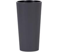 Vase À Fleurs Pot De Fleurs Pot De Plantation Seau LOCON STRIPE Anthracite 30 Cm
