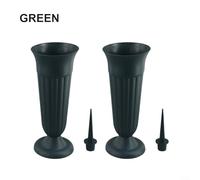 Vase à fleurs spécialement conçu pour la décoration funéraire (vert)