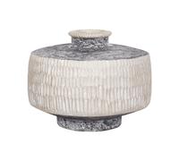 Vase à Fleurs Traditionnel Boho Jardinière Magnésium Intérieur Extérieur Beige e
