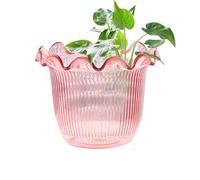 Vase à Fleurs Transparent, Vase Hydroponique, Pot Hydroponique pour Boutures Décorations Florales Décors Photos Bibliothèque Bureau Cuisine Hall d'Hôtel Événements