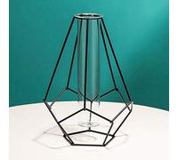 Vase à Fleurs, Vase Géométrique Vases Géométriques à Cadre en Fer Style Nordique Lanterne Verre Fer Art Conteneurs de Plantes pour Bureau Maison Mariage Décorer(A4)