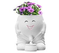 Vase à Fleurs Visage Humain - Jardinière Balançante Avec Design D'image, Succulente Avec Tête | Pot De Fleur Artistique Élégant Pour Jardin, Balcon, Salon, Décoration Créative Avec Visage