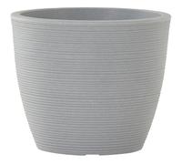 Vase À Plantes Pot De Fleurs SEVILLA 38 Gris Ø38x32cm Fabriqué En Rotation