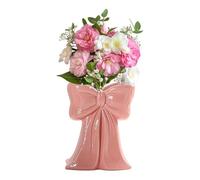 Vase à poncer pour fleurs - Vase de table esthétique en céramique - Vases décoratifs - Présentation pour bibliothèque, table, chambre à coucher, lieu de travail, café, salle à manger, cuisine