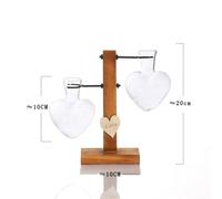 Vase À Tubes À Essai En Forme De Coeur, Facile À Nettoyer, Jardinière, Centres De Table Décoratifs