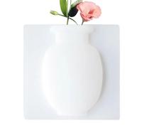 Vase adhésif monté sur Le Mur, Vase en Silicone Amovible, en Silicone réutilisable pour Les Fleurs - adhérent sans Trace au Mural de pour Une décoration Polyvalente