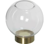 Vase Alexandra House Living Transparent Or Cristal 15 x 15 cm Bougeoir