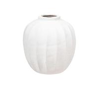 Vase Amia Boule en Magnésie 28cm Blanc