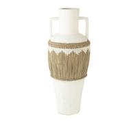 Vase Amphore Design "Herbes" 100cm Blanc