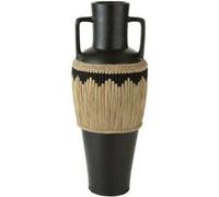 Vase Amphore Design Herbes 100cm Noir Noir