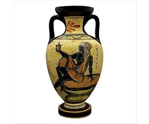 Vase amphore grec en céramique 22 cm