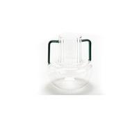 Vase Anses Vintage Emeraude 16 cm - - Transparent - Verre