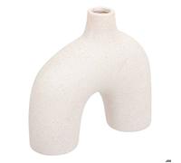 Vase arc ""Asy"" H18cm blanc - Atmosphera Créateur d'intérieur