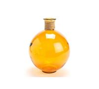Vase Artémis Rafia 25cm ocre - Amadeus - Orange - Verre Orange G