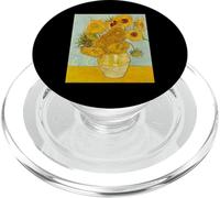 Vase avec 12 Tournesols Art Gogh Van Vintage Painting Master PopSockets PopGrip pour MagSafe