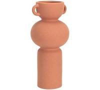 Home Deco Factory - Vase céramique HD9100 avec anse Terracotta Orange 25,5×11,5×11,5 cm