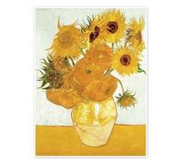 Vase avec douze tournesols Poster de Vincent van Gogh 50 x 70 cm Jaune Tableaux Décoration murale
