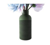 Vase avec motif chevron, vert sauge, support de fleurs décoratif moderne