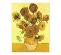 Vase avec quinze tournesols Poster de Vincent van Gogh 50 x 70 cm Jaune Tableaux Décoration murale