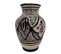 Vase Berbère marocain en céramique terre cuite de Safi Hauteur 18,5 cm - Chef-d'œuvre Ethnique Artisanal 2611241404 Tunisie Turquie Ethnique du Monde