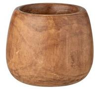 Vase bois massif marron Paulie D 27 cm