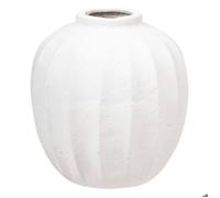 Atmosphera – Vase boule Amia – Céramique blanc H28 cm