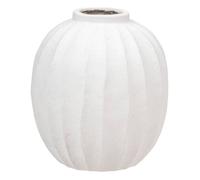 Vase boule ""Amia"" céramique blanc H44,5cm - Atmosphera createur d'interieur
