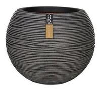 Capi Pot À Fleurs Nature Rib Rond 40 X 32 Cm Anthracite Kofz270