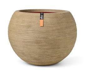 Vase boule - CAPI EUROPE - Rib NL - 40 x 32 cm - Beige