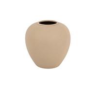 Atmosphera - Vase boule Rily en céramique beige H22 cm