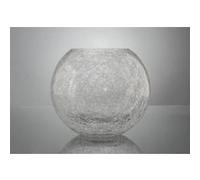 Vase boule craquelé 20 cm - Lou De Castellane - Transparent - Verre Transparent G