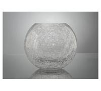 Vase Boule Craquelé 20 cm Transparent