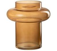 Vase Boule Design en Verre Rita 19cm Orange Orange G