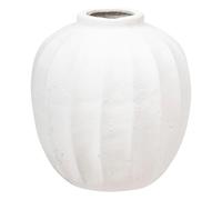 Atmosphera – Vase boule Amia – Céramique blanc H28 cm