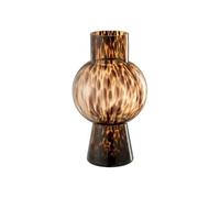 Vase Boule en Verre Design Poiso 31cm Marron