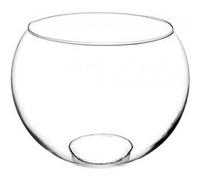 Vase boule en verre - Transparent - D 30 cm