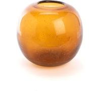 Vase boule Paillette ambre 20 cm - Lou De Castellane - Orange - Verre Orange G