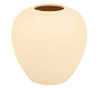 Atmosphera - Vase boule Rily en céramique beige H22 cm