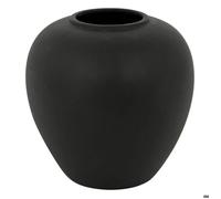 Atmosphera - Vase Boule rily céramique Noir h22cm